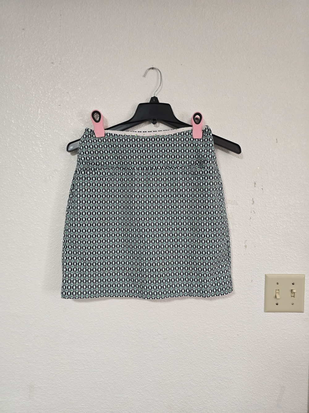 Black, Green  & White Stretch Golf Skort